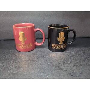 Nutcracker Coffee Mugs, Set of 2, Louisville Ballet Mug, Art Deco Print Mug 1992